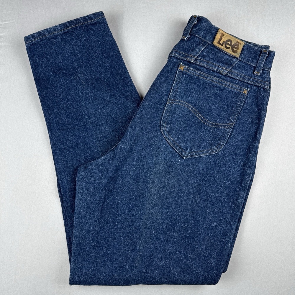Vintage Lee Riders Womens Jeans Size 16 80s High Rise Tapered Union Made USA